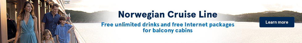 Norwegian Cruile Line. Free unlimited drinks and free Internet packages for balcony cabins. Learn more.