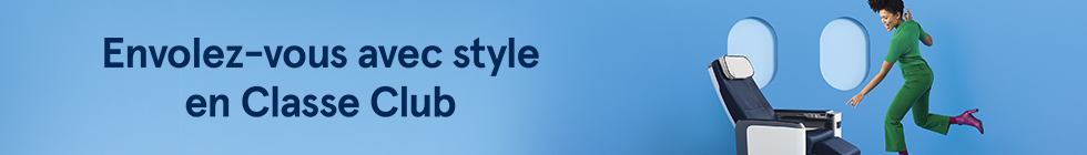 Envolez-vous avec style en Classe Club.