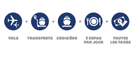 VOLS | TRANSFERTS | CROISIERE | TOUTES LES TAXES