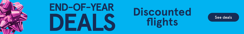 End-of-year Deals. Discounted flights. See deals. 