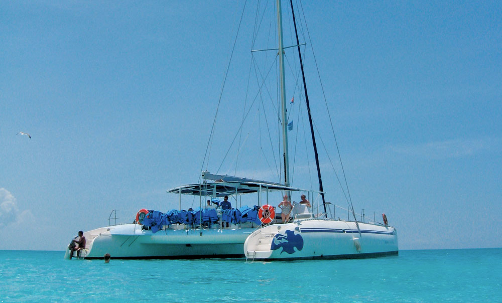 catamaran seafari from cayo coco
