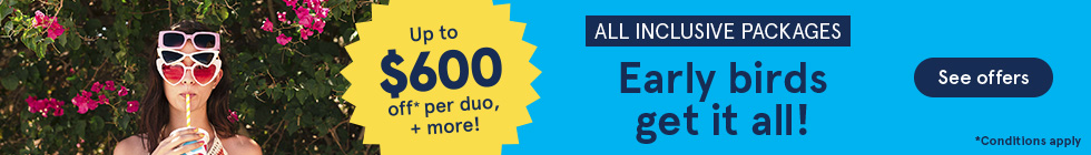 Early birds get it all! Up to $600 off per duo, + more! See offers. Conditions apply.