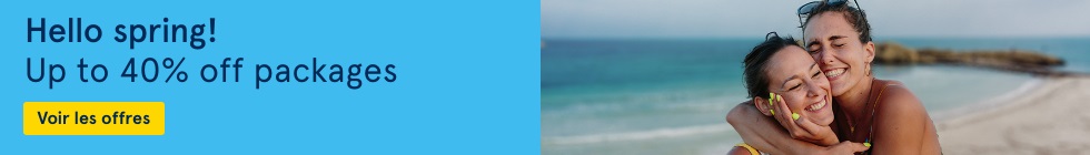 Hello spring! Up to 40% off packages. See deals.